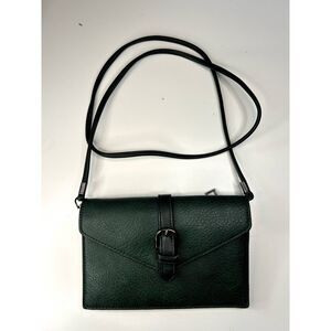 Sondra Roberts Green Nappa Envelope Crossbody